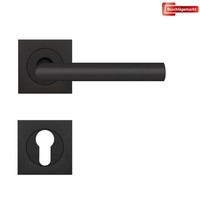 Karcher TüRdrüCker-Rosetten-Garnitur ER28Q Rhodos Quadratisch Edelstahl Matt Pz