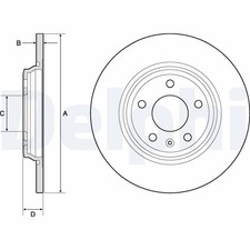 2x DELPHI Bremsscheibe BG4800C für A5 A4 AUDI A6 B9 C8 A7 F53 8W5 8W2 Q5 F5A F5F