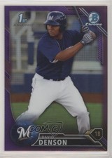 2016 Bowman Chrome Prospects Purple Refractor 177/250 David Denson #BCP30 0c2