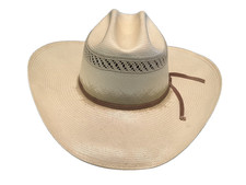 Resistol USTRC 10X Shantung Straw Cowboy Hat 7 3/8