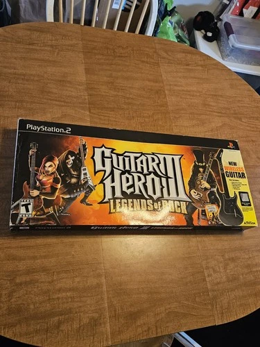 Guitar Hero III Legends of Rock Guitar Bundle PS2 PlayStation 2 Excellent