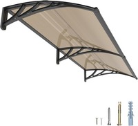 Vordach HaustüR UV ÜBerdachung Polycarbonat 200X100Cm Wetterfest Schutz