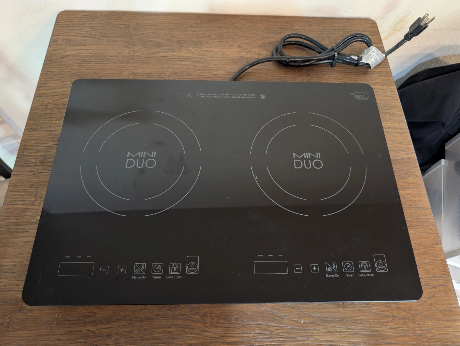True Induction MD-2B - Mini Duo Counter Inset Double Burner Induction Cooktop