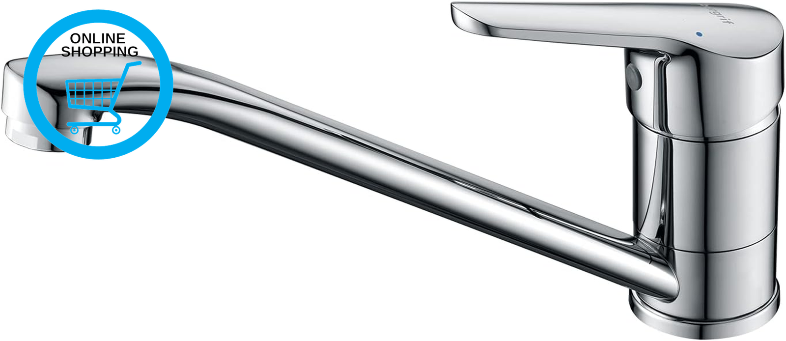 Kitchen Tap, Single Lever Hot & Cold Kitchen Mixer Tap Olid Brass Monobloc Desig