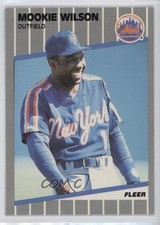 1989 Fleer Glossy Mookie Wilson #52 0b7
