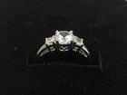 NEW ITEM *ZALES* Jewelers Sterling Silver Lab Created White Sapphire Ring Size 7 — photo 2