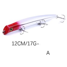 5PCS 12 cm /17 upturned bait top water fishing bait hard bait fishing gear