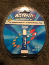 New Abreva Cold Sore Fever Blister Cream 2g Tube EXP 4/2027