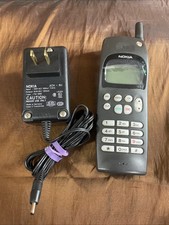 For Parts Or Repair 1995 Vintage Nokia 636 NHA-2NA Cellphone With ACH-8U Power