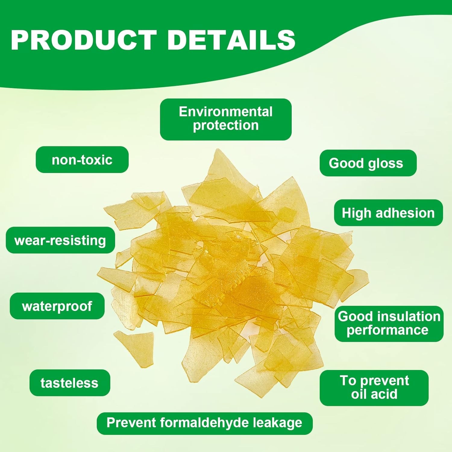 1 Pack Shellac Flakes 1.1 Lb/ 17.6 oz Blonde Finish for Light Color 