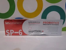 MS DRWIKEY ~ PROBIOTICS BRIGHT WHITE TOOTHPASTE ~ 4.6 OZ