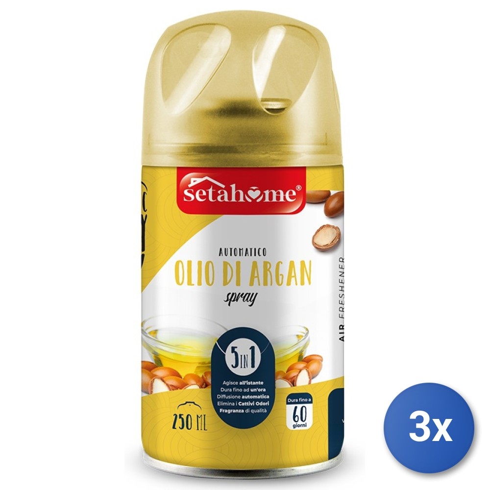 3X Setablu Electric Air Freshener Refill 250 Ml. Argan Oil
