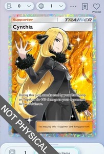 cynthia pokemon card price Cynthia's Ambition - 178/172 Brilliant Stars - Secret Rare Celebrate the incredible history of the TCG hobby by adding this Cynthias Ambition 2023 Pokemon Crown Zenith Cynthia (119a/156) (Regional Championship Promo)