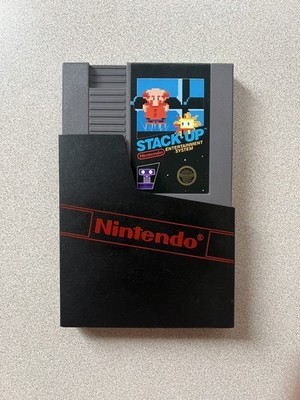 Stack Up (Nintendo NES, 1985) 5-Screw, Authentic Cartridge Only TESTED
