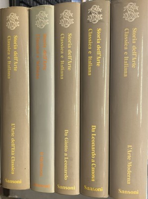 storia dell'arte classica e italiana 5 volumi diretta da g.c. argan aavv