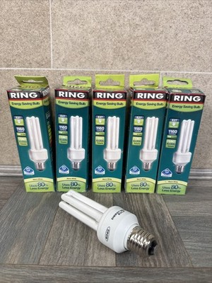5x 20W (=100W) Ring Low Energy Energiesparstab Glühbirne A Nenn E27 Lampe