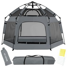 Pop Up Playpen for Babies with Canopy  Safety Lock - Outdoor Baby Playpen with