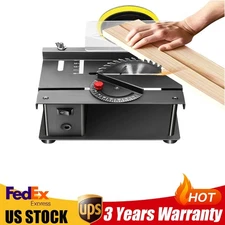 Compact Heavy Duty Table Saw Rotating Speed 1000-3000r/min Work Shop Portable US
