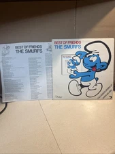 1980s ALBUM COVER Smurfs - Best Of Friends LP33