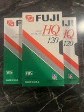Lot Of 7 Sealed Blank VHS Tapes Fuji HQ T-120 6 Hours Sealed