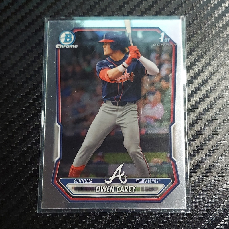 Bowman 2026 Chrome Prospects Owen Carey Atlanta Braves #BCP-69 1st Bowman