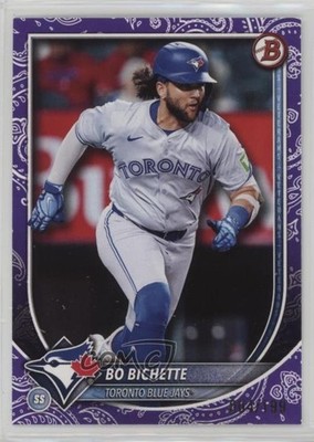 2025 Bowman Purple Pattern /199 Bo Bichette #92 y8x