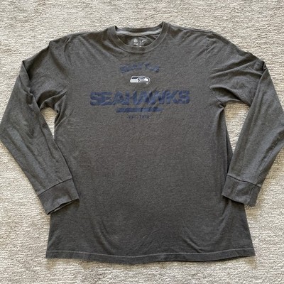 Nike Seattle Seahawks Men s Size XL Gray Long Sleeve T-Shirt NFL Team Apparel