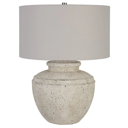 Uttermost 30162-1 Artifact 25" Tall Ceramic Table Lamp - Aged Stone - Picture 5 of 7