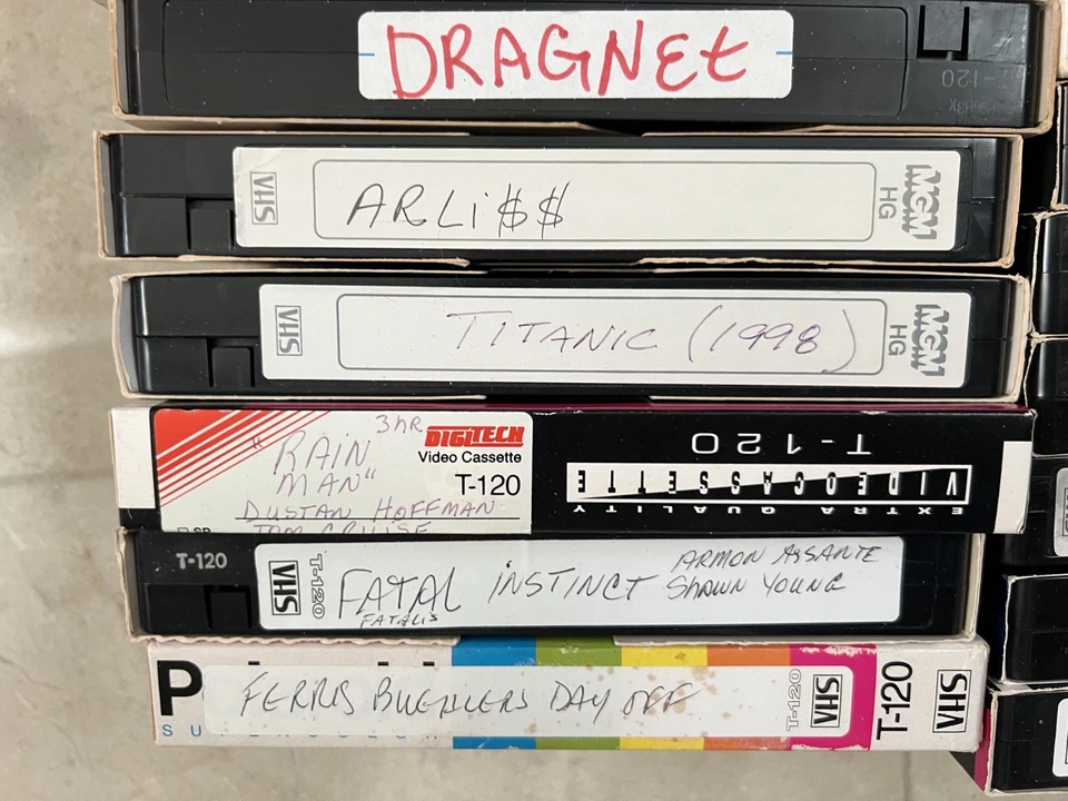 10 VHS TAPES LOT VTG HOME RECORDED SHOWS various movies and shows OLD Tapes - Image 4 of 4