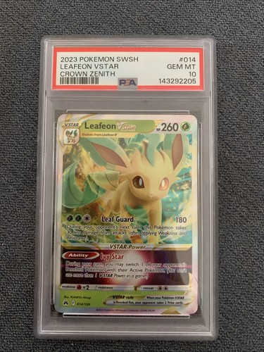 Leafeon VSTAR graded PSA 10 for sale on eBay
