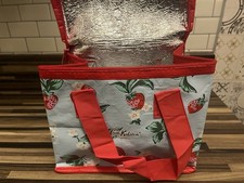 NEW Cath Kidston Mini Blue Strawberry Insulated Cool Bag Lunch Box 