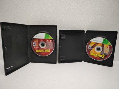 LOT OF 2 Borderlands & Borderlands 2 (Microsoft XBOX 360) Disc Only Tested