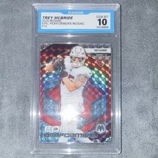 2025 Panini Mosaic Trey McBride #10 Mosaic GEM MT Diamond Arizona Cardinals