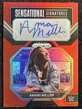 2023 Panini Prizm WWE Sensational Signatures Red /99 Amari Miller Auto