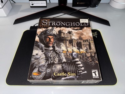2001 Stronghold Castle Sim PC CD-ROM Big Box Computer Video Game Complete CIB