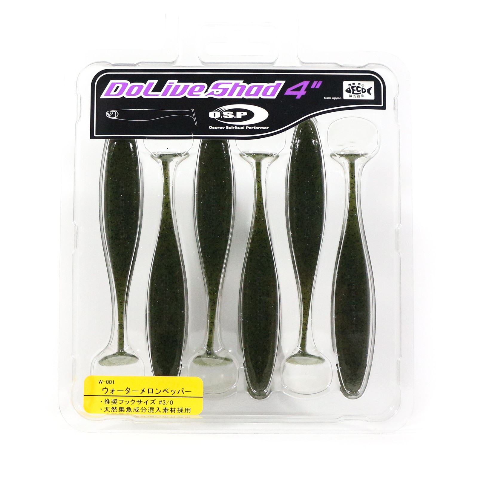OSP Soft Lure Dolive Shad 4 Inches W-001 (2856)
