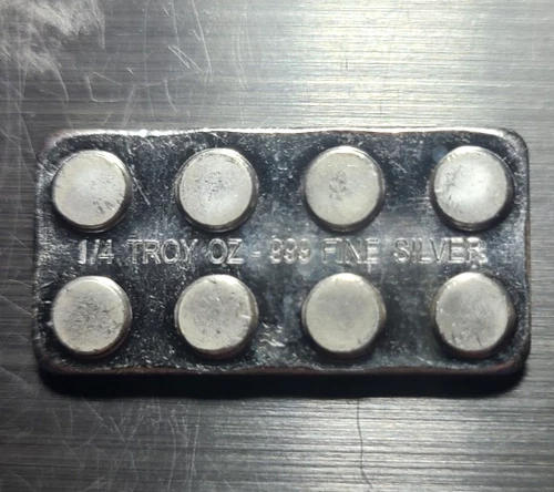 1/4 Ounce .999 Fine Silver LEGO Silver Bar Monarch Precious Metals