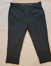Oak Hill Dark Gray Men's Pants, 48/30, Flat Front