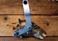 Sicherheits-fasshahn, &Ouml;lfass,  Justrite Messing,Trommelschieber