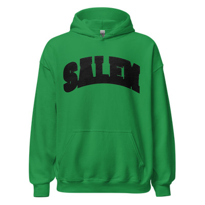 SALEM WITCH HOUSE BAND COLLEGIATE HOODIE GREEN/BLACK S4LEM MERCH RARE