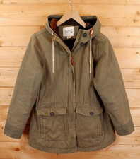 Vintage Woolrich Cotton Fleece Lined Parka Chore Jacket Coat L Hudson Bay