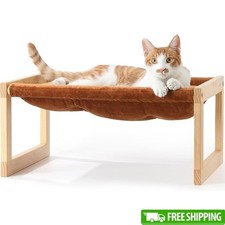 Plush Velvet Cat Bed Hammock Durable Support Indoor Pet Sofa Easy Clean New
