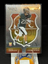 2024 Panini Select ﻿Will Shipley #20 Select Certified Rookies Eagles