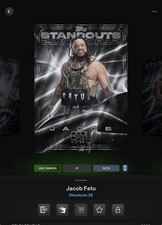 VIDEOGAME Topps WWE Slam 26 - STANDOUTS MOTION Silver - JACOB FATU