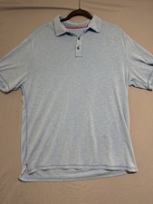 TOMMY BAHAMA island zone light blue polo shirt, men's medium 1531