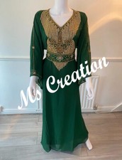 SALE New Moroccan Dubai Kaftans Farasha Abaya Dress Very Fancy Long Gown MS 517