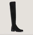 Stuart Weitzman Lowland Over The Knee Boot Black Suede Size 8