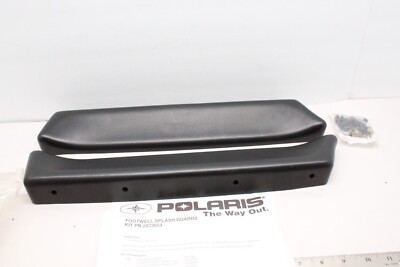 Nos Oem Polaris Atv Gen IV Black Footwell Splash Guards 2872654-070