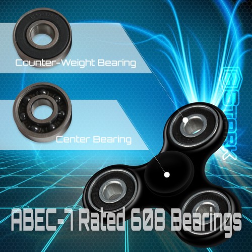 LILA Hand Spinner Tri Handschmeichler Fokus Schreibtisch Spielzeug EDC ADHS Autismus KINDER ERWACHSENE - 5 STCK. - Bild 3 von 6