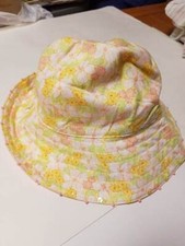NWT Girls 5 6 7 8 y Gymboree WILDFLOWER FIELDS reversible floral bucket hat vtg